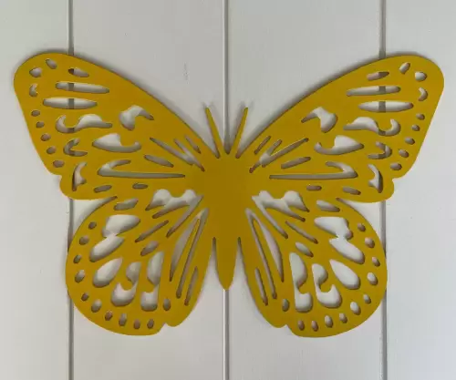 butterfly metal sign